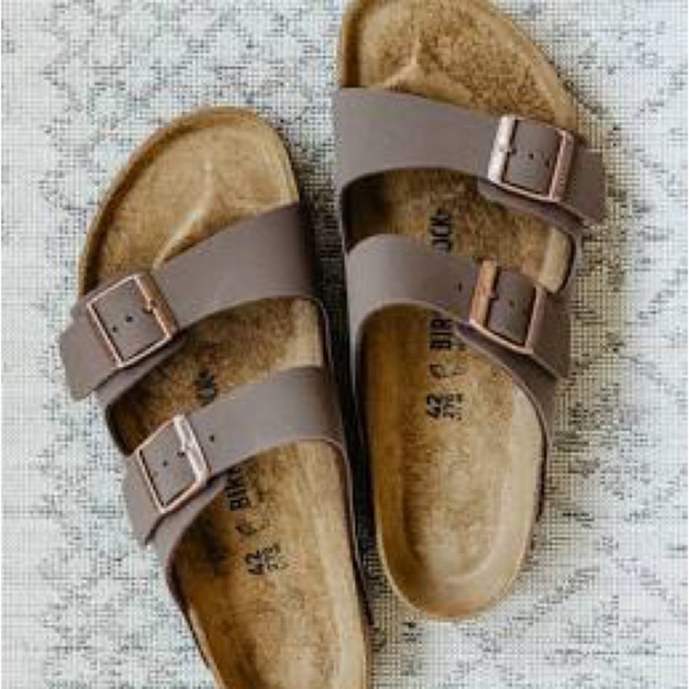 Birkenstock Taupe Double-Strap Sandals